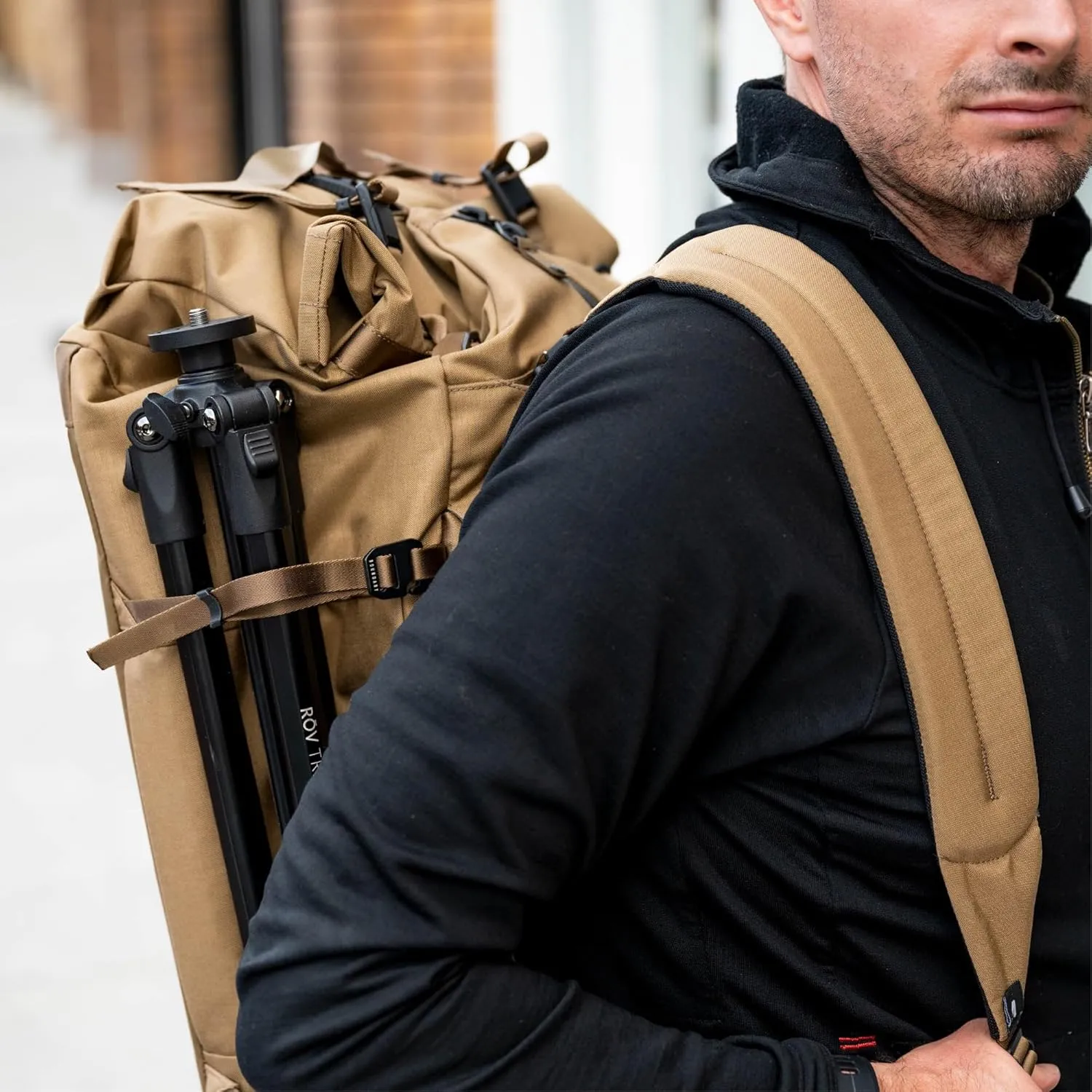 Errant Modular Duffel Bag Hymassa Tan – 35L Weekender, Travel Duffel Backpack, Waterproof, Ventilated Wet/Dry Compartment