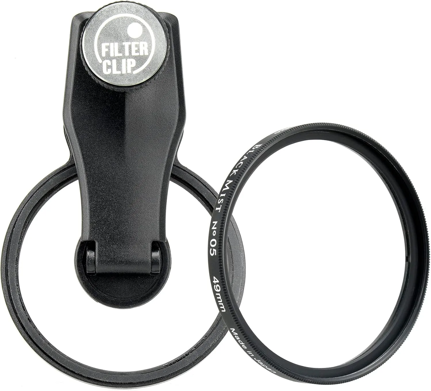 EXAPRO Smartphone Lens Clip w/ Black Mist No.05 Filter, Soft Effect & 1.9in (49mm) Clip, Compatible with iPhone/Android