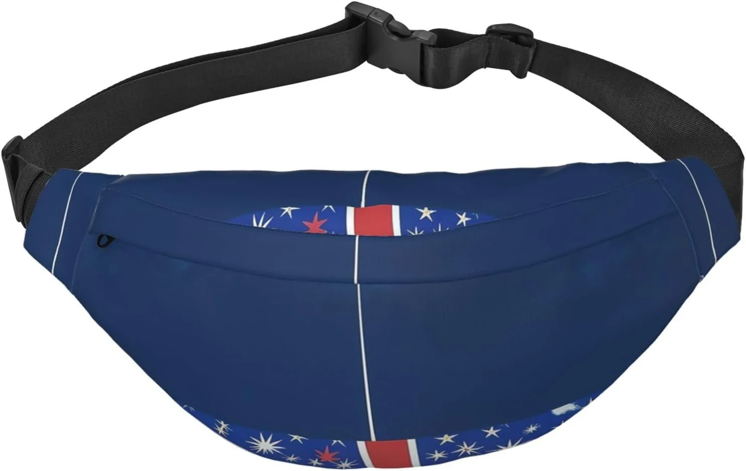 Fanny Pack New Zealand Flag Waist Pack For Women Men Waterproof Belt Bag With Adjustable Belt Casual Crossbody Bag Travel Waist Bag For Sports Running Cycling