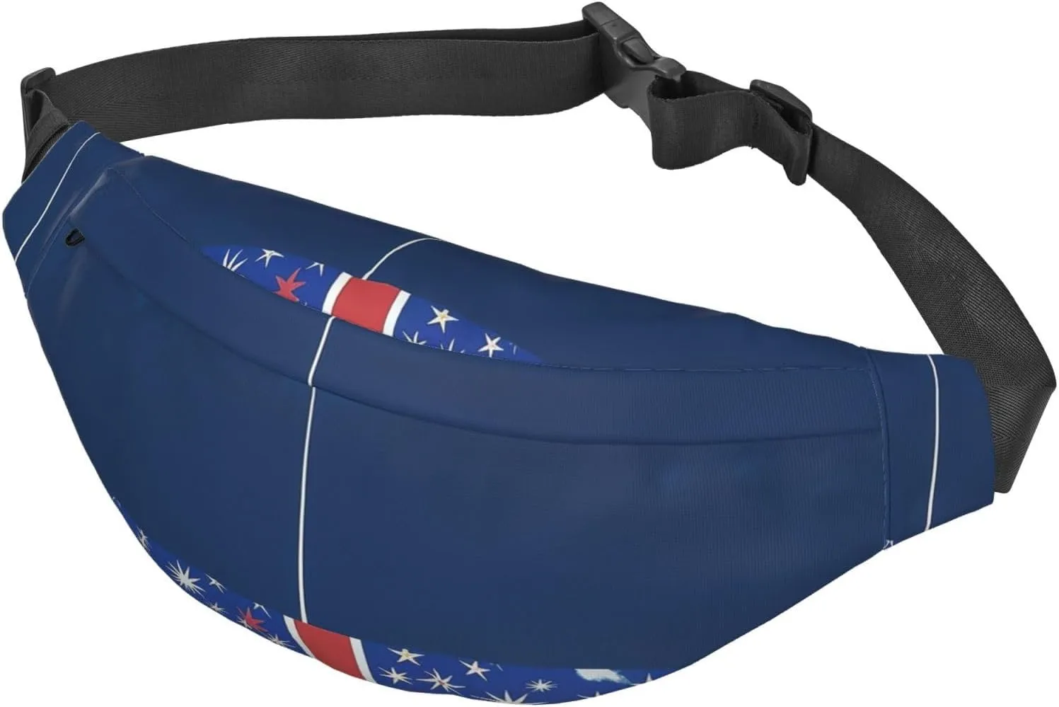 Fanny Pack New Zealand Flag Waist Pack For Women Men Waterproof Belt Bag With Adjustable Belt Casual Crossbody Bag Travel Waist Bag For Sports Running Cycling
