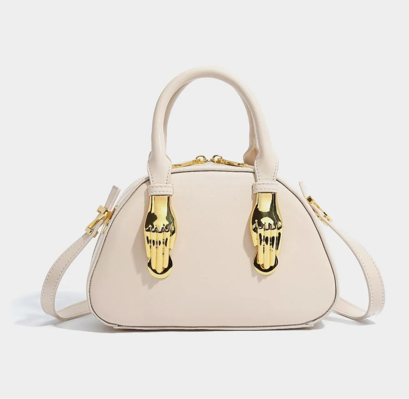 Fashion Crossbody Bag for Women Y2k Purse Aesthetic Trendy Shoulder Bag Chic Sling Purse Demure Coquette Fairy Purse (off-white)