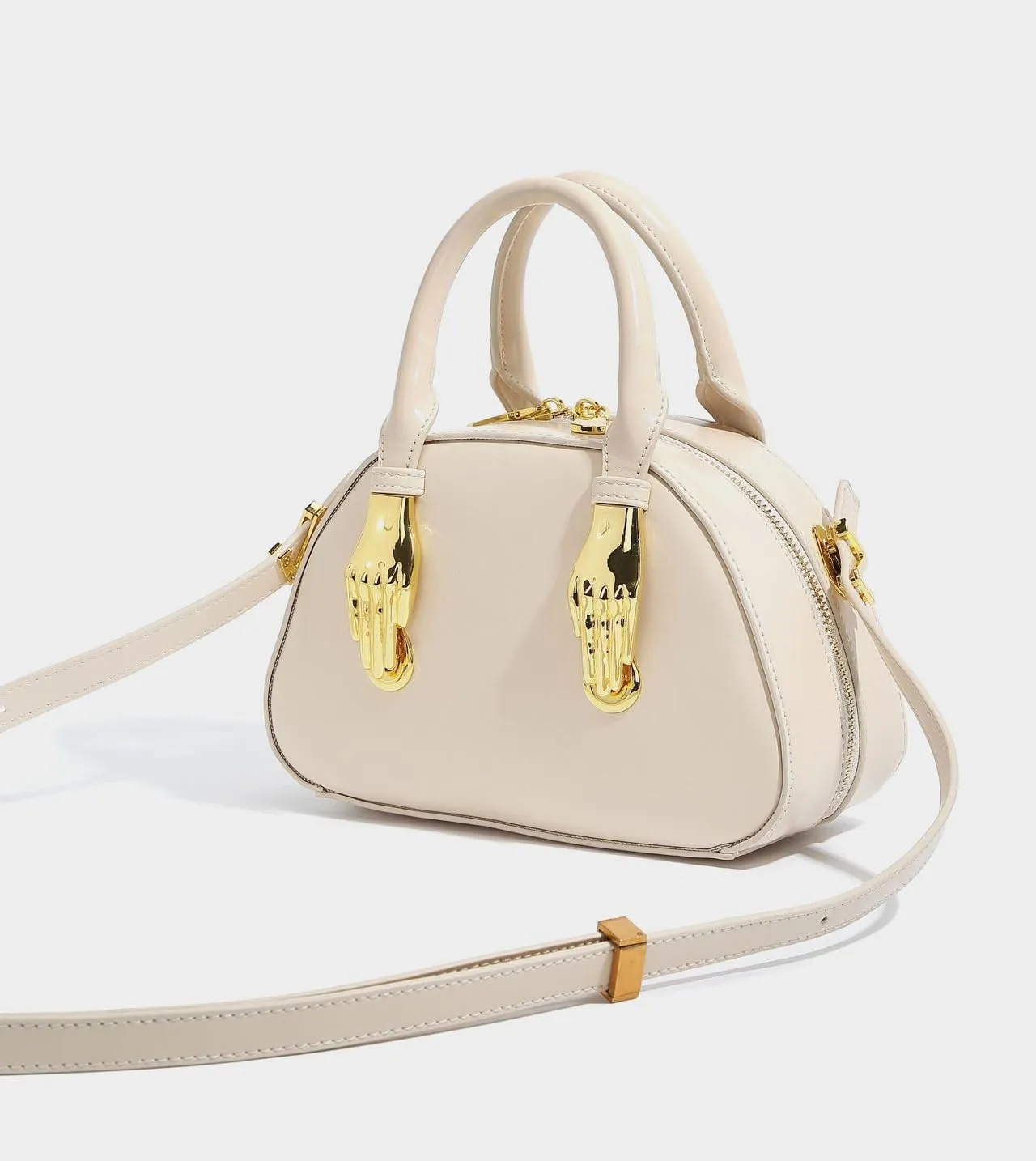 Fashion Crossbody Bag for Women Y2k Purse Aesthetic Trendy Shoulder Bag Chic Sling Purse Demure Coquette Fairy Purse (off-white)