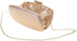 Fashionable Handheld Bag Evening Handbag with Metal Chain Parties Purse for Dinners and Celebration