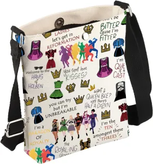 FEELMEM Music Musical Gift Queen Crossbody Bag Queen Musical Fans Gift Lover Gift