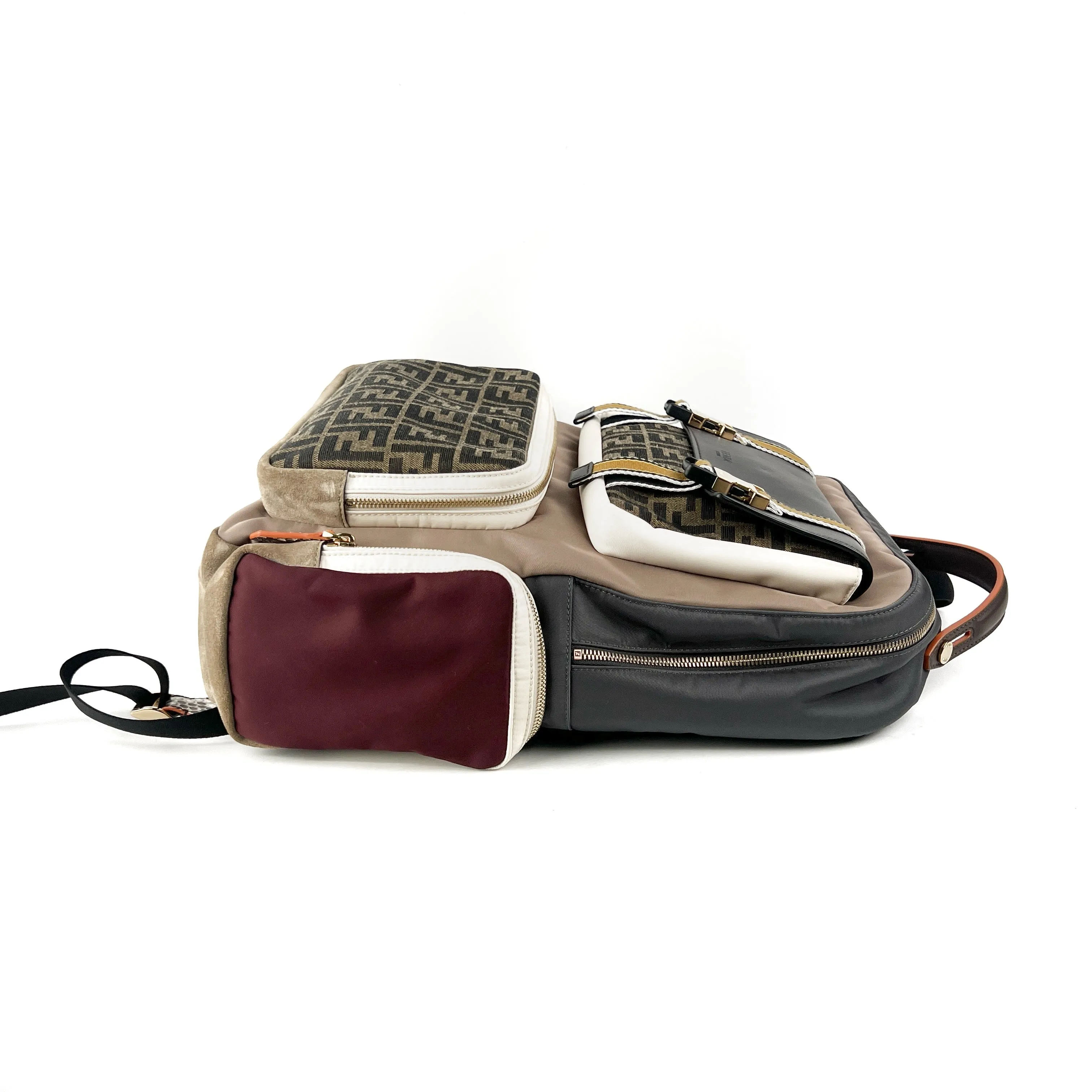 Fendi Patchwork Monogram Backpack