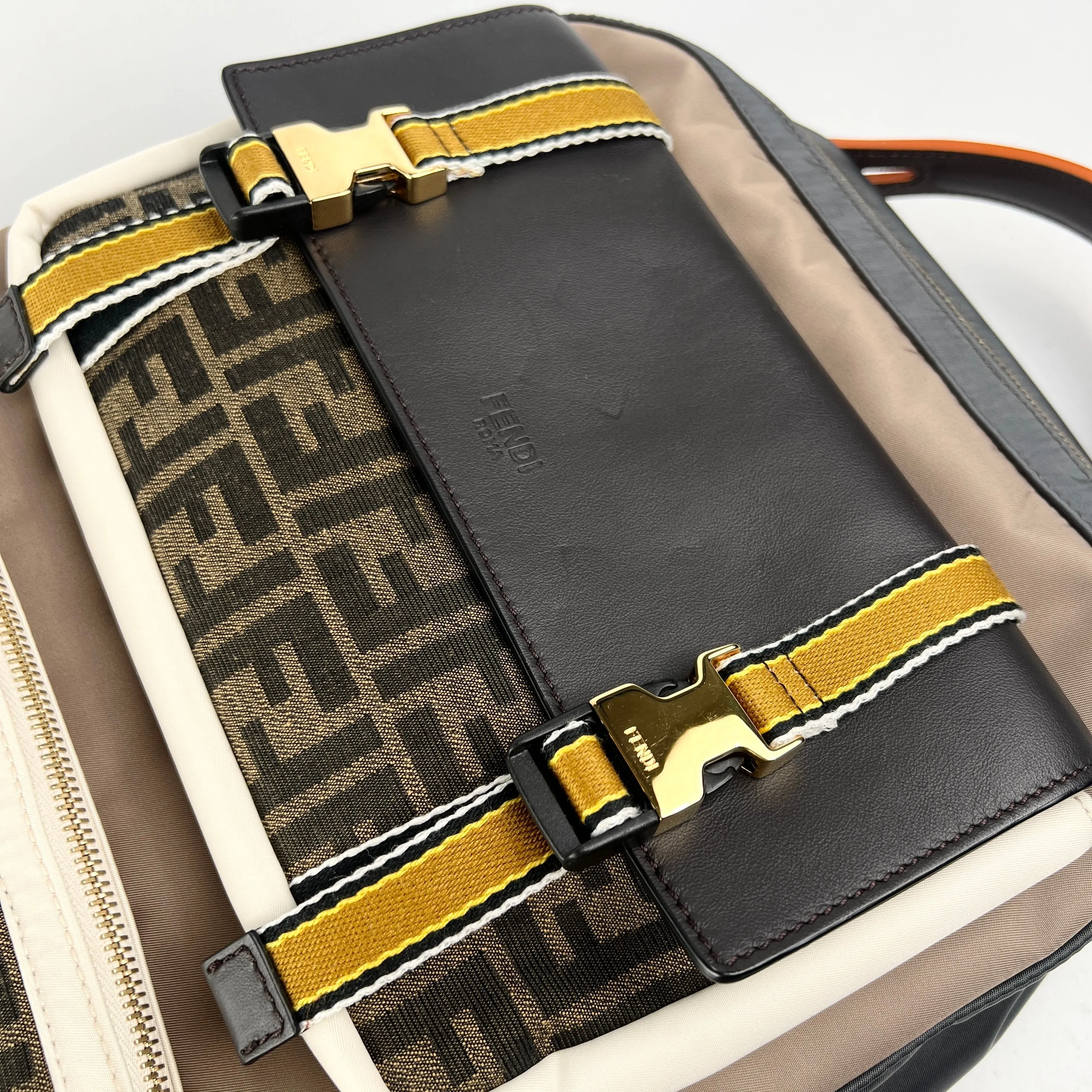Fendi Patchwork Monogram Backpack