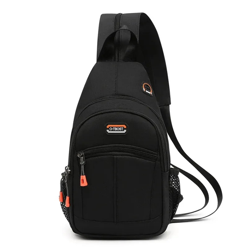 Fengdong Fashion Shoulder Bags Crossbody bag for woman Waterproof Oxford bag Travel Large Capacity teens female Sport Chest Pack