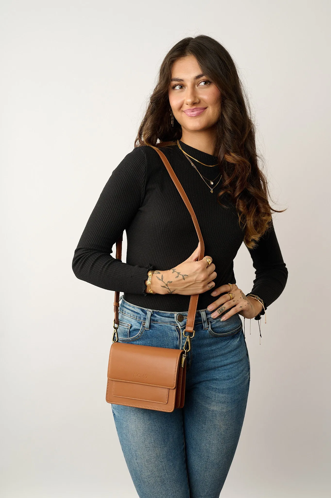 Fifi Brown Crossbody Bag