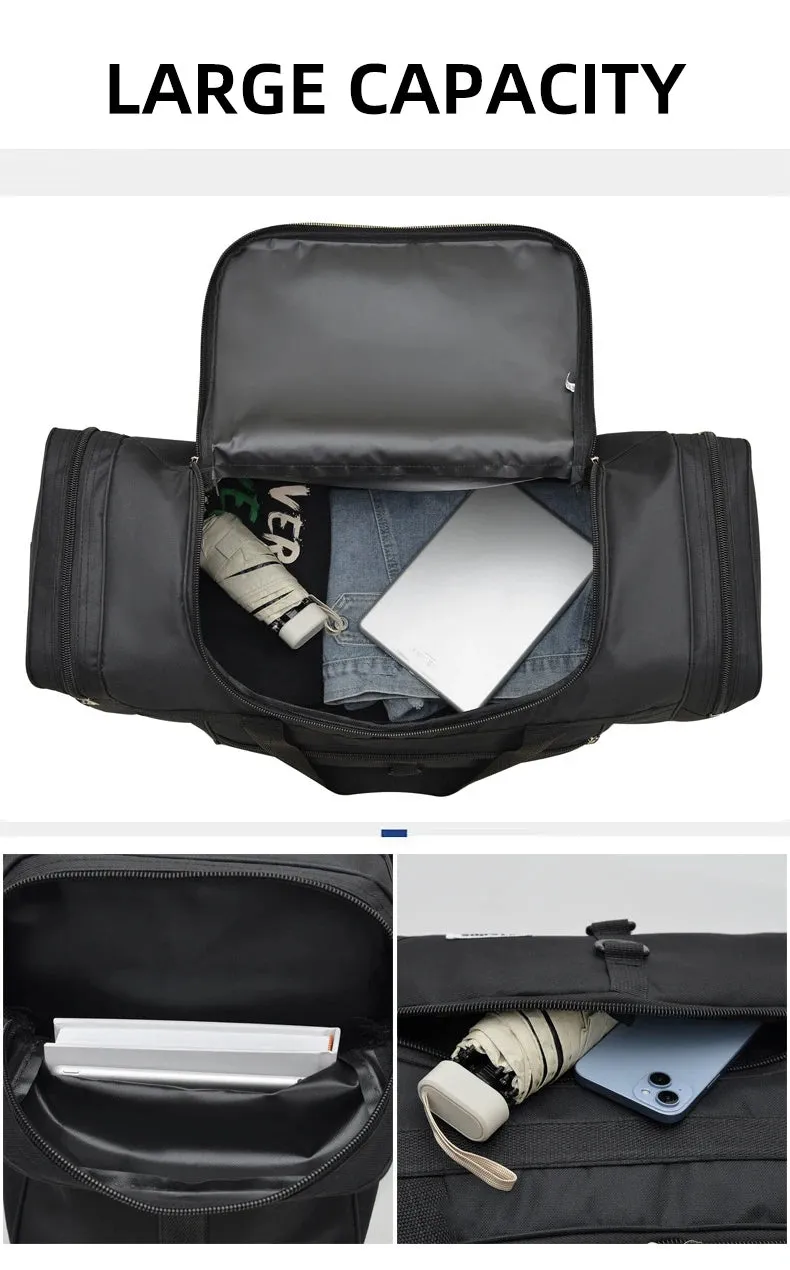 Fitness Travel High-performance Carry Weekend Handbag Outdoor On Backpack Duffel Crossbody Multi-pocket Bags Large Sports Long-lasting Bag Storage Capacity
