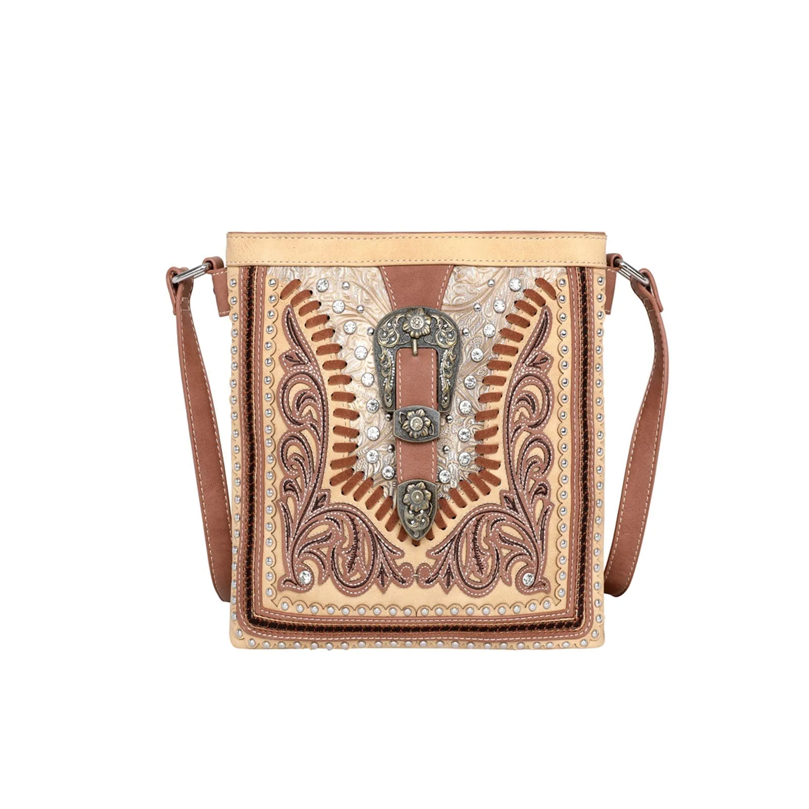 Floral Embossed Concealed Carry Bag