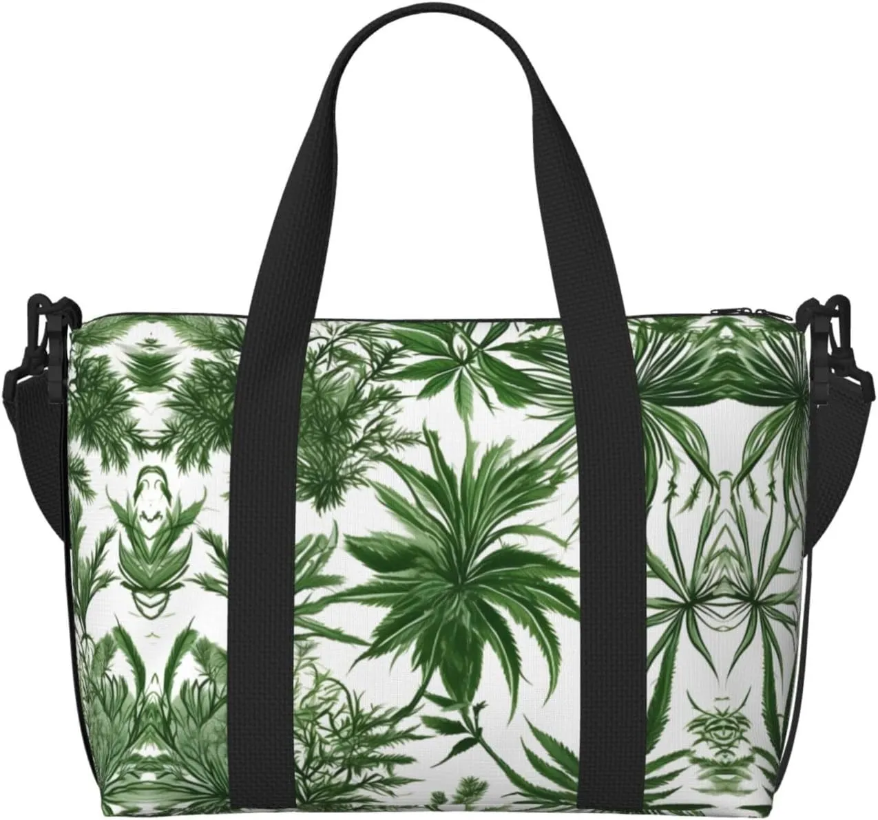 Flowering Herbs And Herbaceous Plants Print Fashionable Handbag Crossbody Bag,Perfect For Travel,Weekend Getaways And Daily Use
