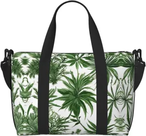 Flowering Herbs And Herbaceous Plants Print Fashionable Handbag Crossbody Bag,Perfect For Travel,Weekend Getaways And Daily Use