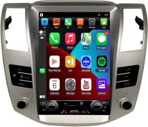 for Lex RX330 RX350 Radio Upgrade 2004 2005 2006 2007 2008 2009,8core Stereo System,12.8inch Touch Screen,Carplay and Android Auto,Free Camera,Keep SWC