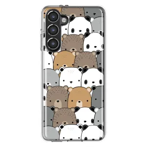 For Samsung Galaxy S23 Plus Cute Bears Slim Shockproof Hard Shell TPU Case Heavy Duty Protective Phone Cover