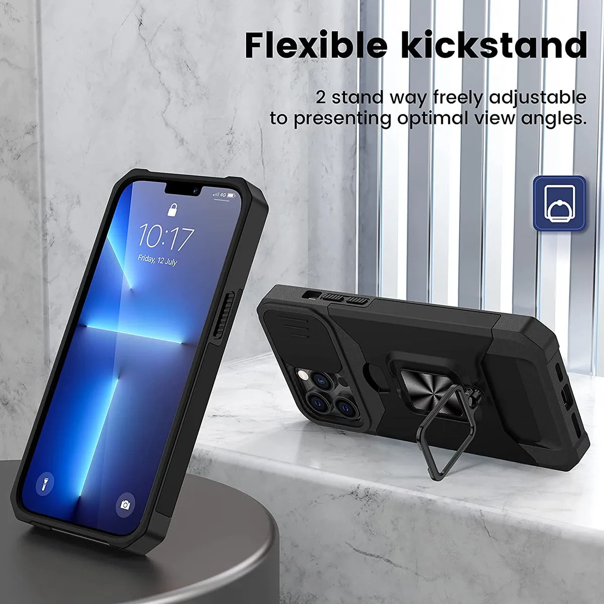 For Samsung Galaxy S25 Ultra Wallet Case with Slide Camera Protector, Credit Card Slot, Ring Sand, Magnetic Car Mount Case Cover