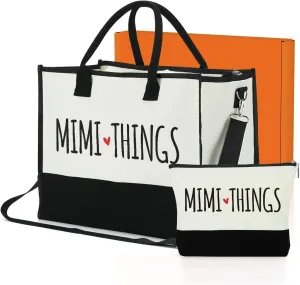 FORBIDDEN PAPER Mothers Day Grandma Mimi Yaya Retirement Dance Aunt Travel Book Witchy Gifts for Women Tote Bag & Makeup Bag