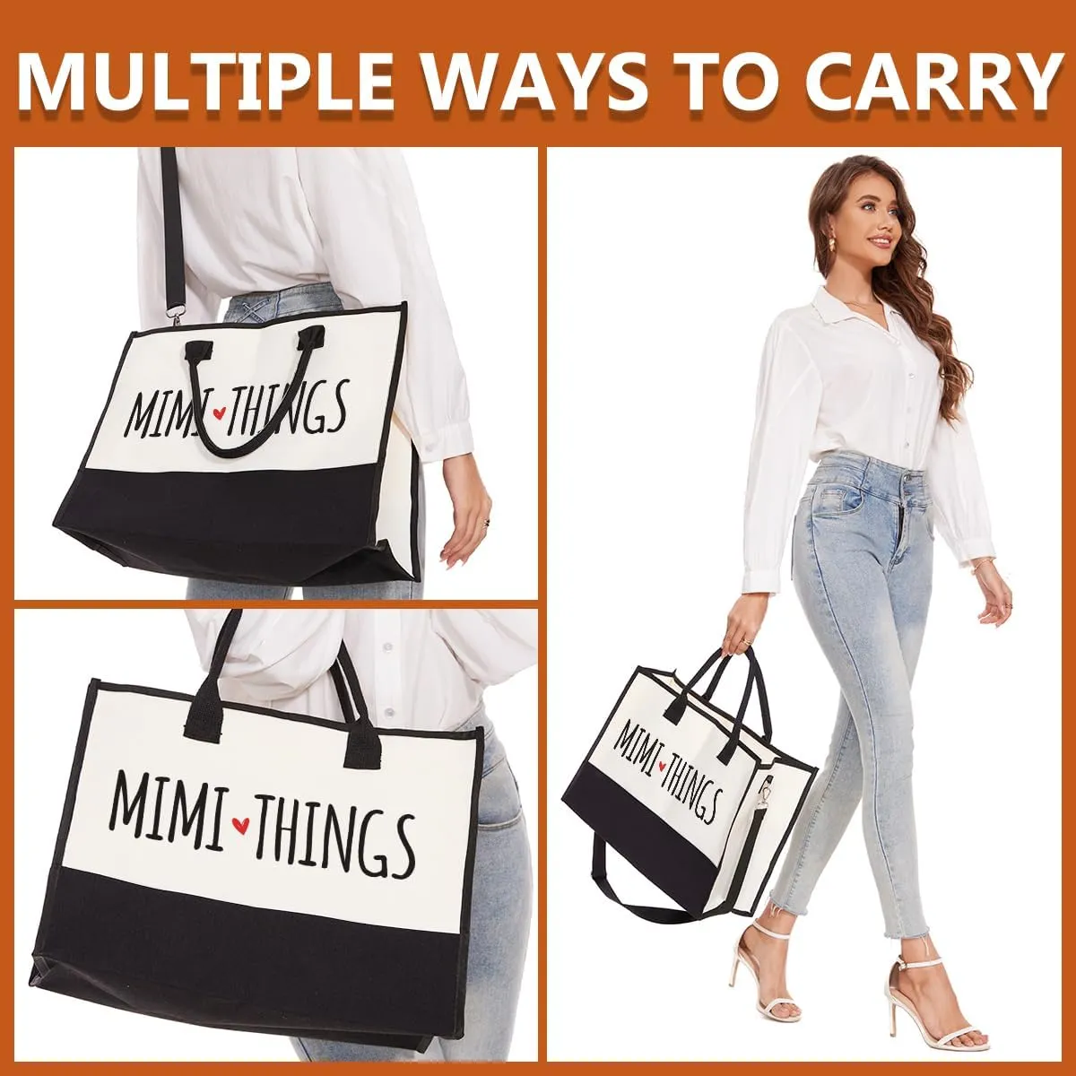 FORBIDDEN PAPER Mothers Day Grandma Mimi Yaya Retirement Dance Aunt Travel Book Witchy Gifts for Women Tote Bag & Makeup Bag