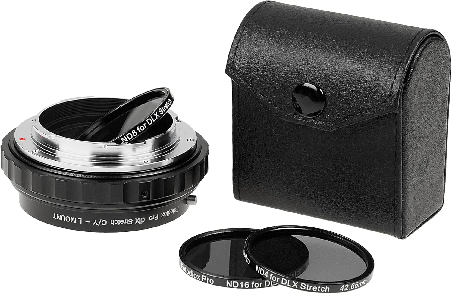 Fotodiox DLX Stretch Lens Adapter - Compatible with Contax/Yashica (CY) Lens to L-Mount Alliance Mirrorless Cameras with Macro Focusing Helicoid and Magnetic Drop-in Filters