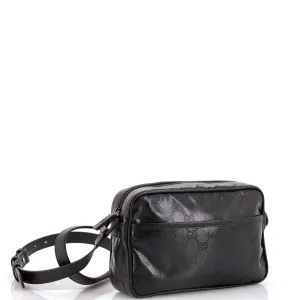Front Pocket Camera Bag GG Crystal Coated Canvas Mini