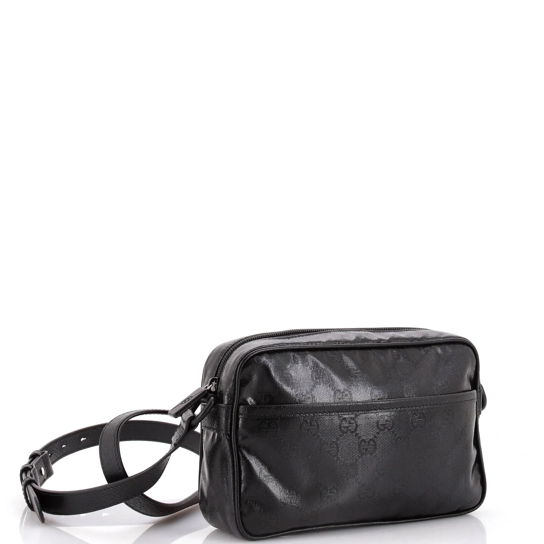 Front Pocket Camera Bag GG Crystal Coated Canvas Mini