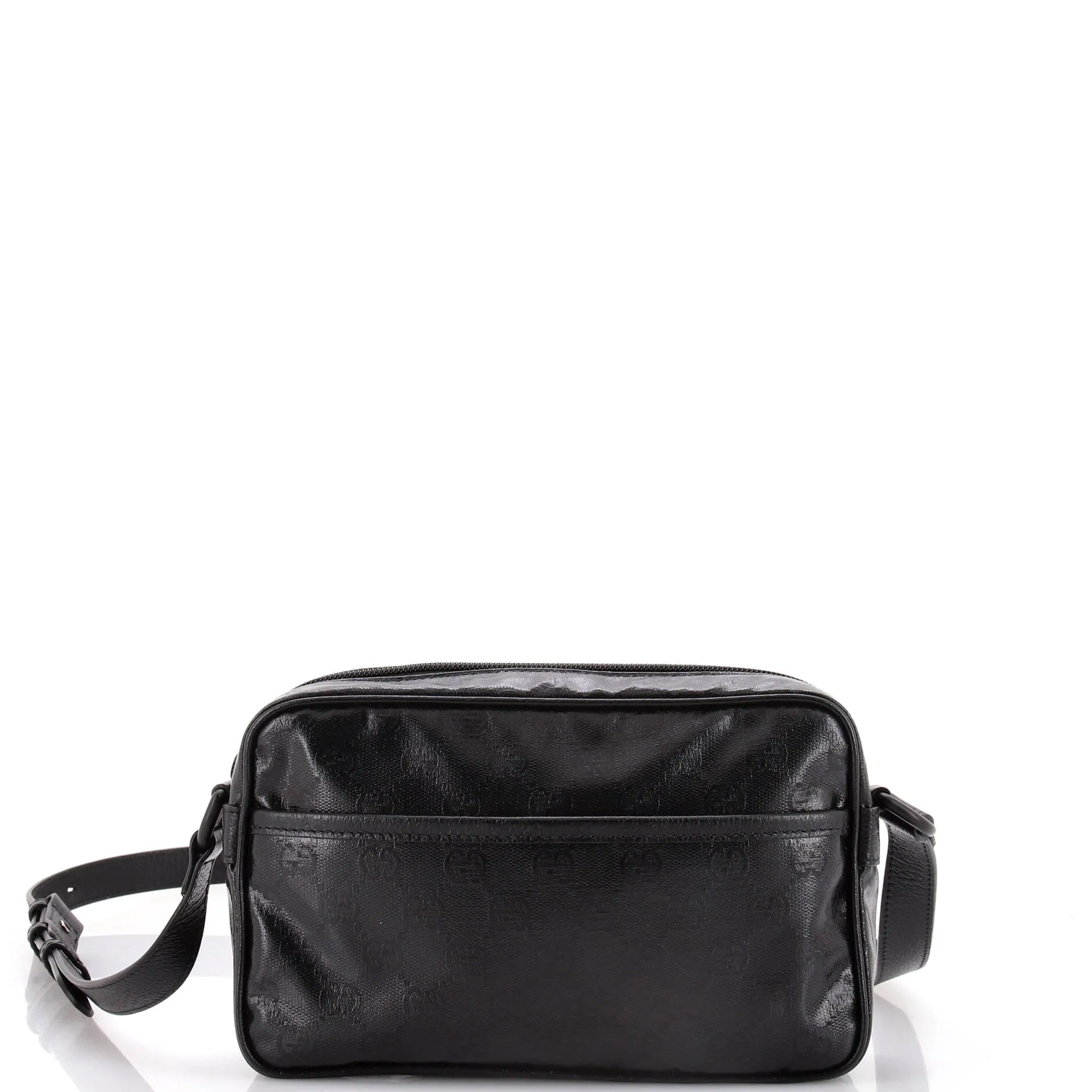 Front Pocket Camera Bag GG Crystal Coated Canvas Mini