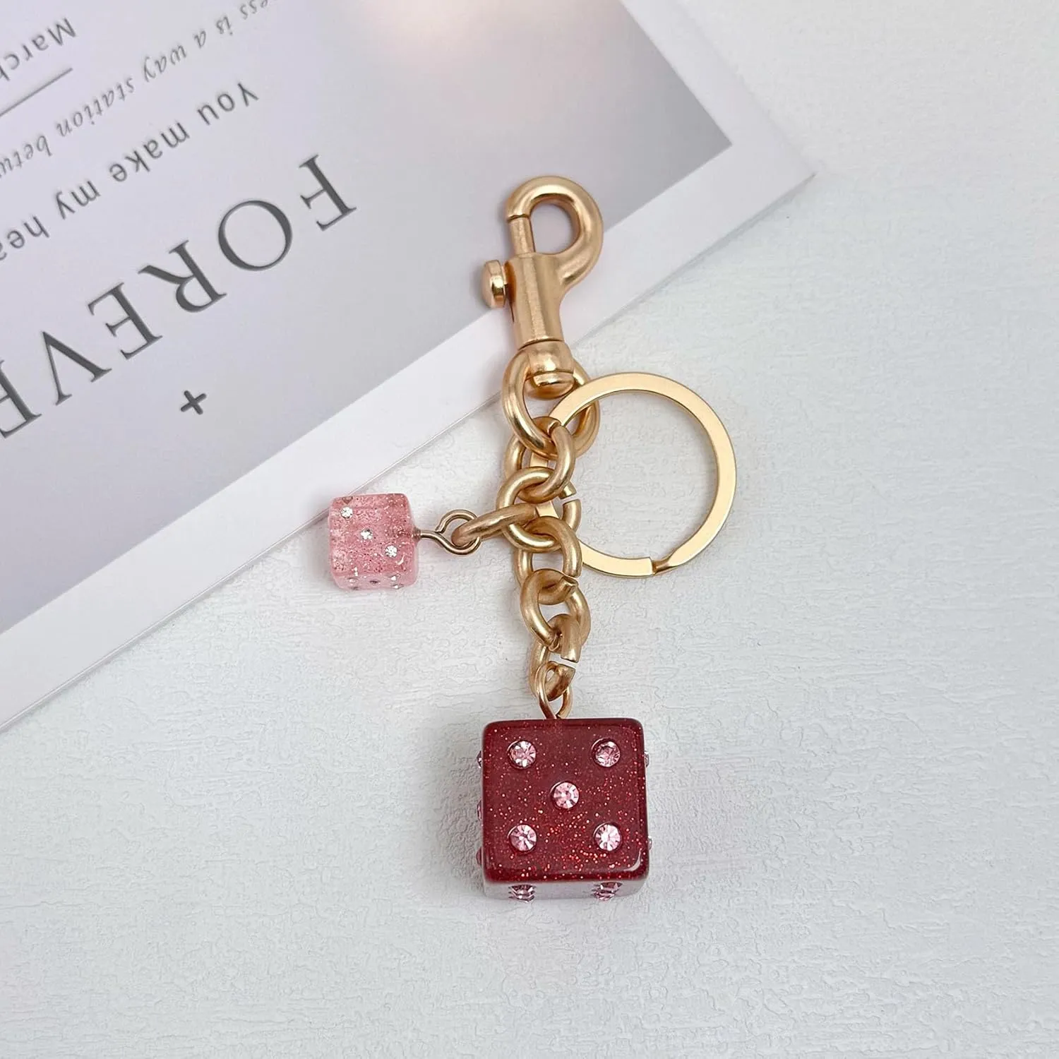 Fruit Bag Charm Key Chain Accessory Purse Charm Gifts for Women