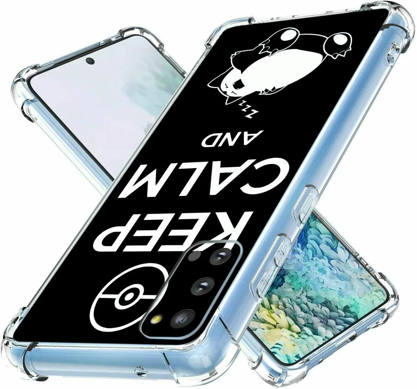 Galaxy S20 FE 5G Case, Keep Calm Sleeping Cat Drop Protection Shockproof Case TPU Full Body Protective Scratch-Resistant Cover for Samsung Galaxy S20 FE 5G