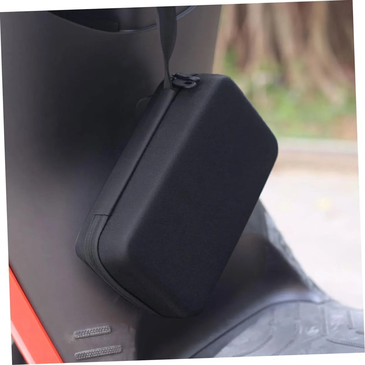 GALPADA 1set Charger Storage Bag Rolling Backpack Bike Accessories Bag Handlebar Accessory Duffle Bag Chargers Cable Gadget Organizer Outdoor Pouch Carrying Luggage Zip Bags Bank Black 2pcs
