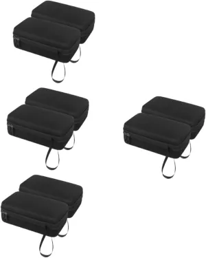 GALPADA 1set Charger Storage Bag Rolling Backpack Bike Accessories Bag Handlebar Accessory Duffle Bag Chargers Cable Gadget Organizer Outdoor Pouch Carrying Luggage Zip Bags Bank Black 2pcs