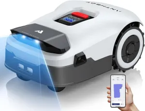Genie600 Robot Lawn Mower - NO Wire, Full Band RTK 4-Eye Vision Robotic Lawnmower for 0.23 Acre, Auto Mapping, Multi-Zone Management, Accurate Obstacle Avoidance, Intelligent Path Planning