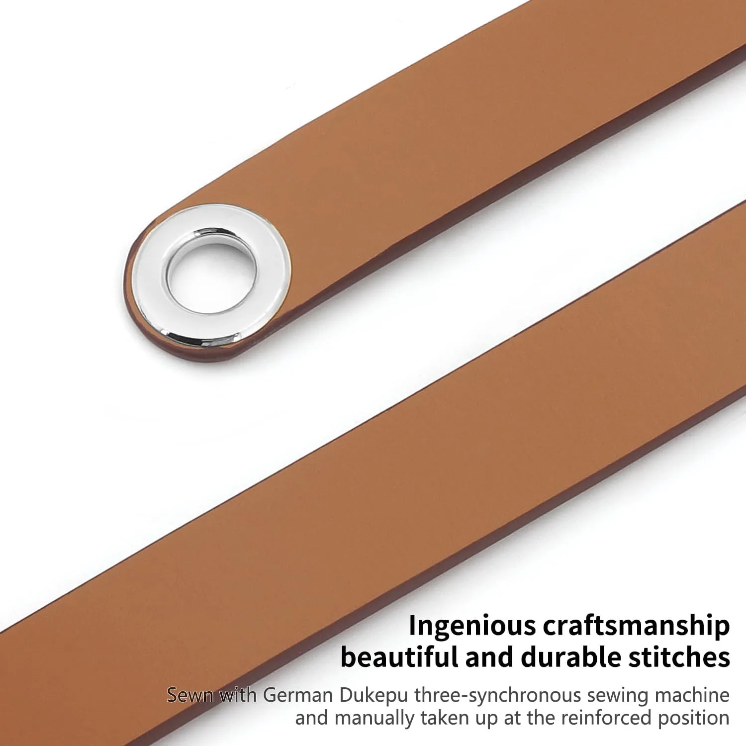 Genuine Leather Purse Strap Replacement for Crossbody and Shoulder Bag, Crossbody Straps Fit for Hermes Herbag Bag