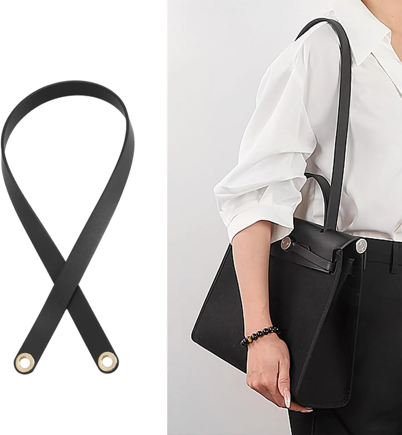 Genuine Leather Purse Strap Replacement for Crossbody and Shoulder Bag, Crossbody Straps Fit for Hermes Herbag Bag