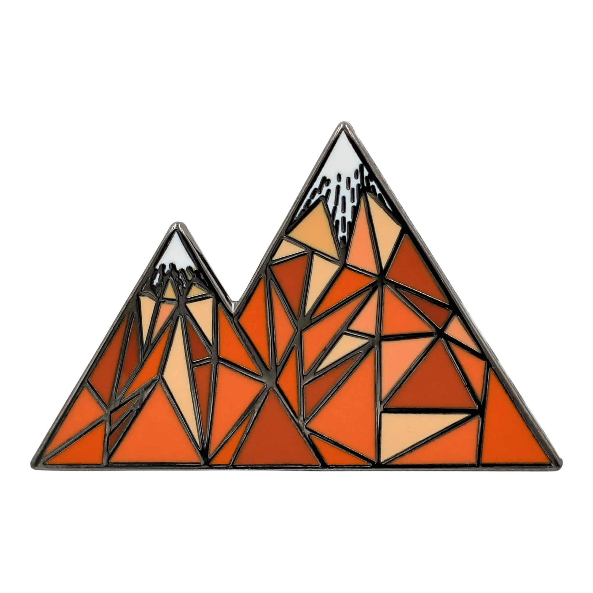 Geometric Mountain – Colorado / Mountain Life Enamel Pin: Green