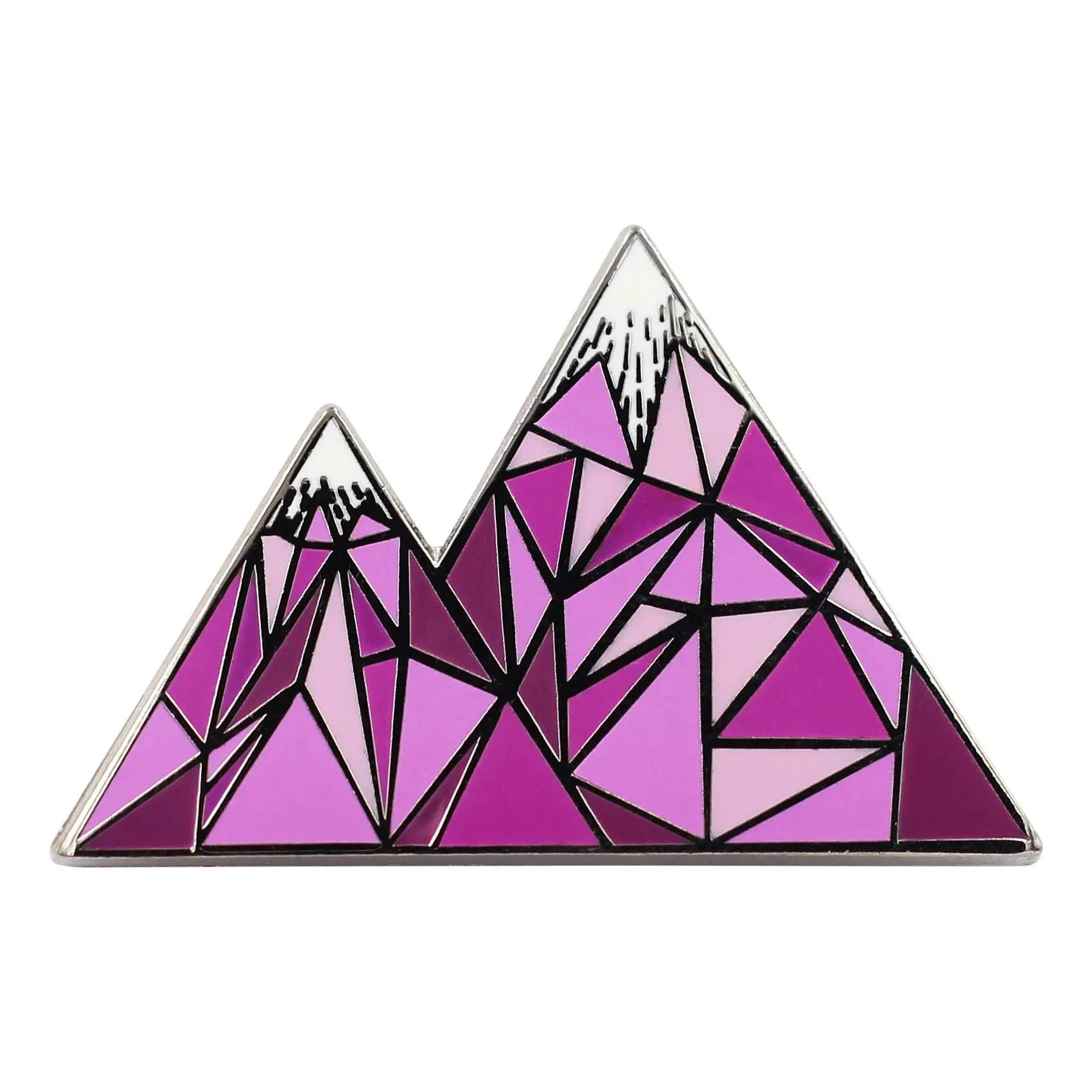Geometric Mountain – Colorado / Mountain Life Enamel Pin: Green