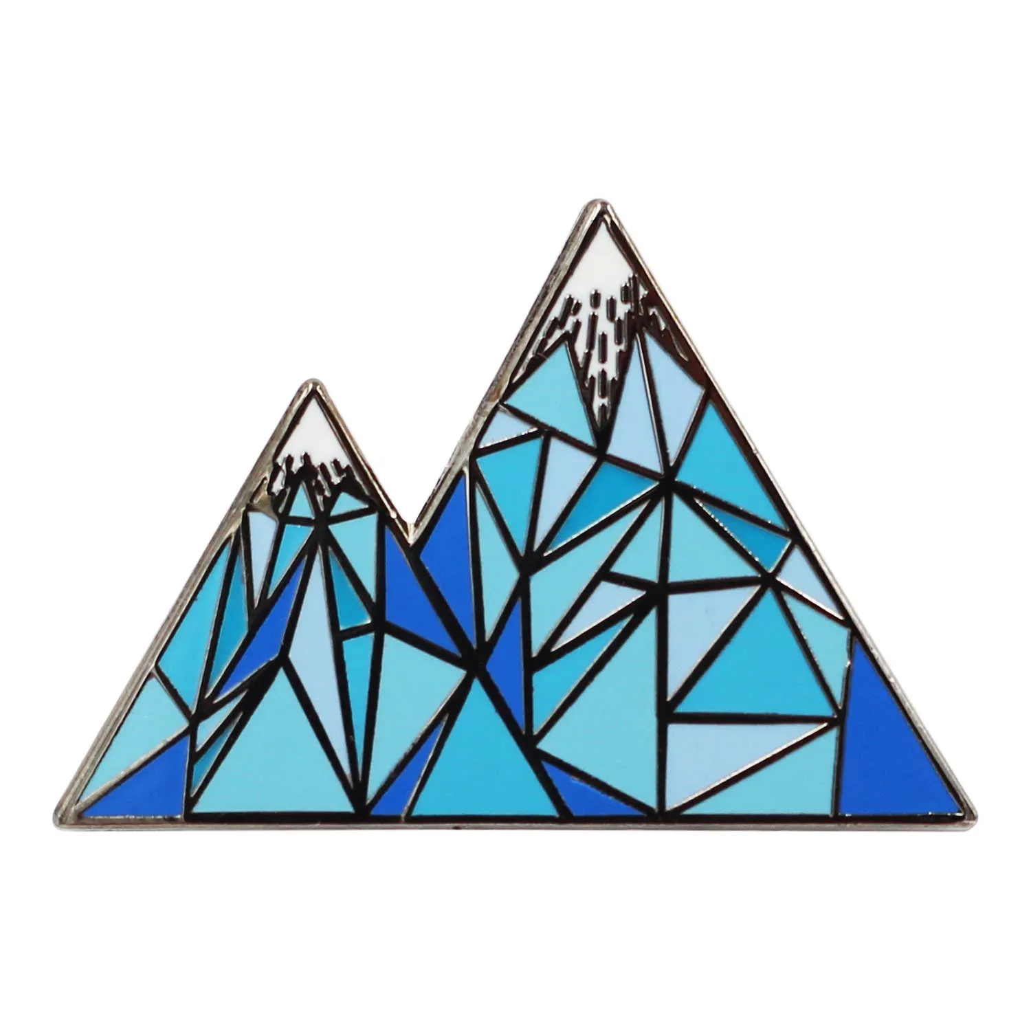 Geometric Mountain – Colorado / Mountain Life Enamel Pin: Green