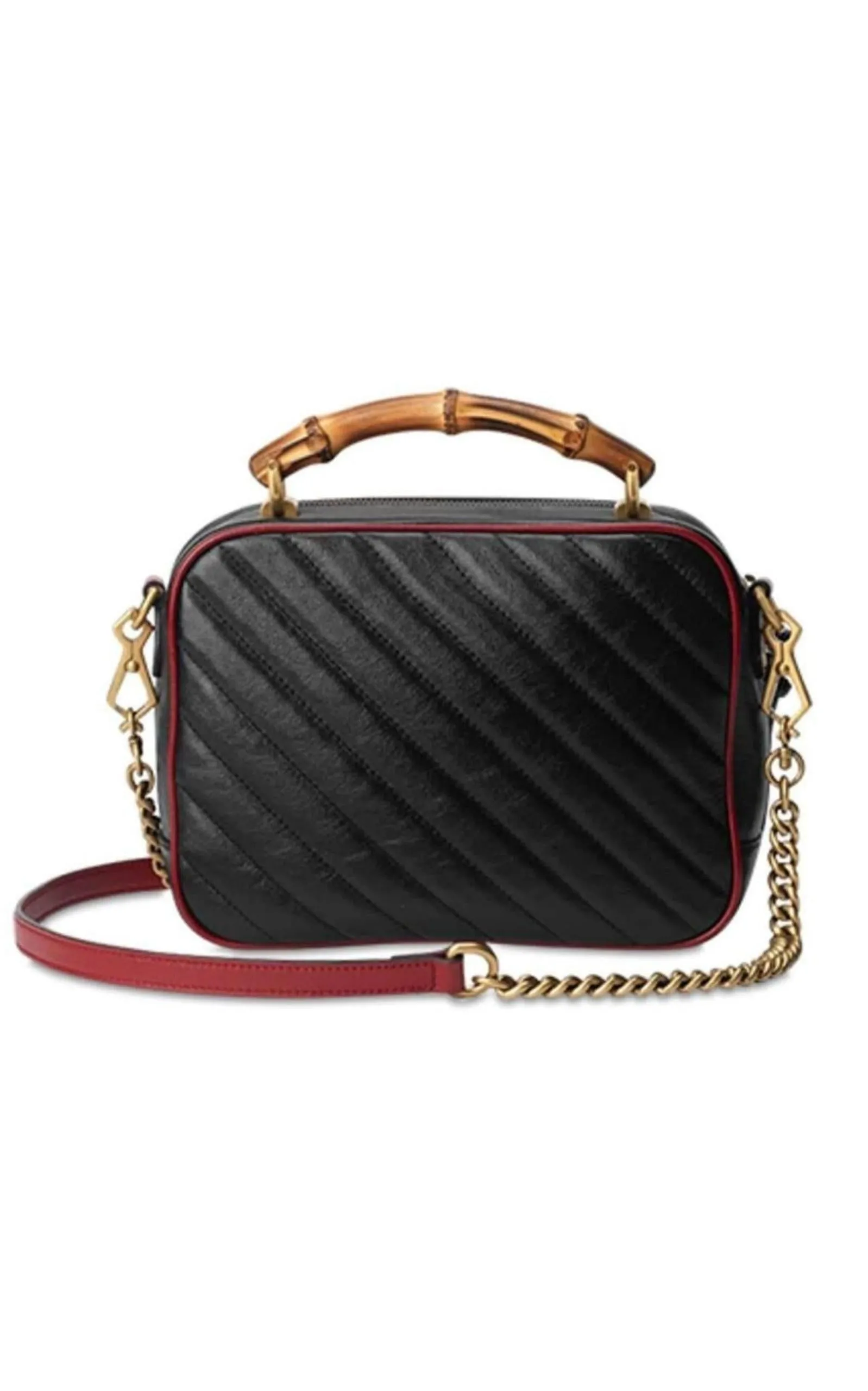 GG Marmont Small Matelassé Shoulder Bag with Bamboo Handle