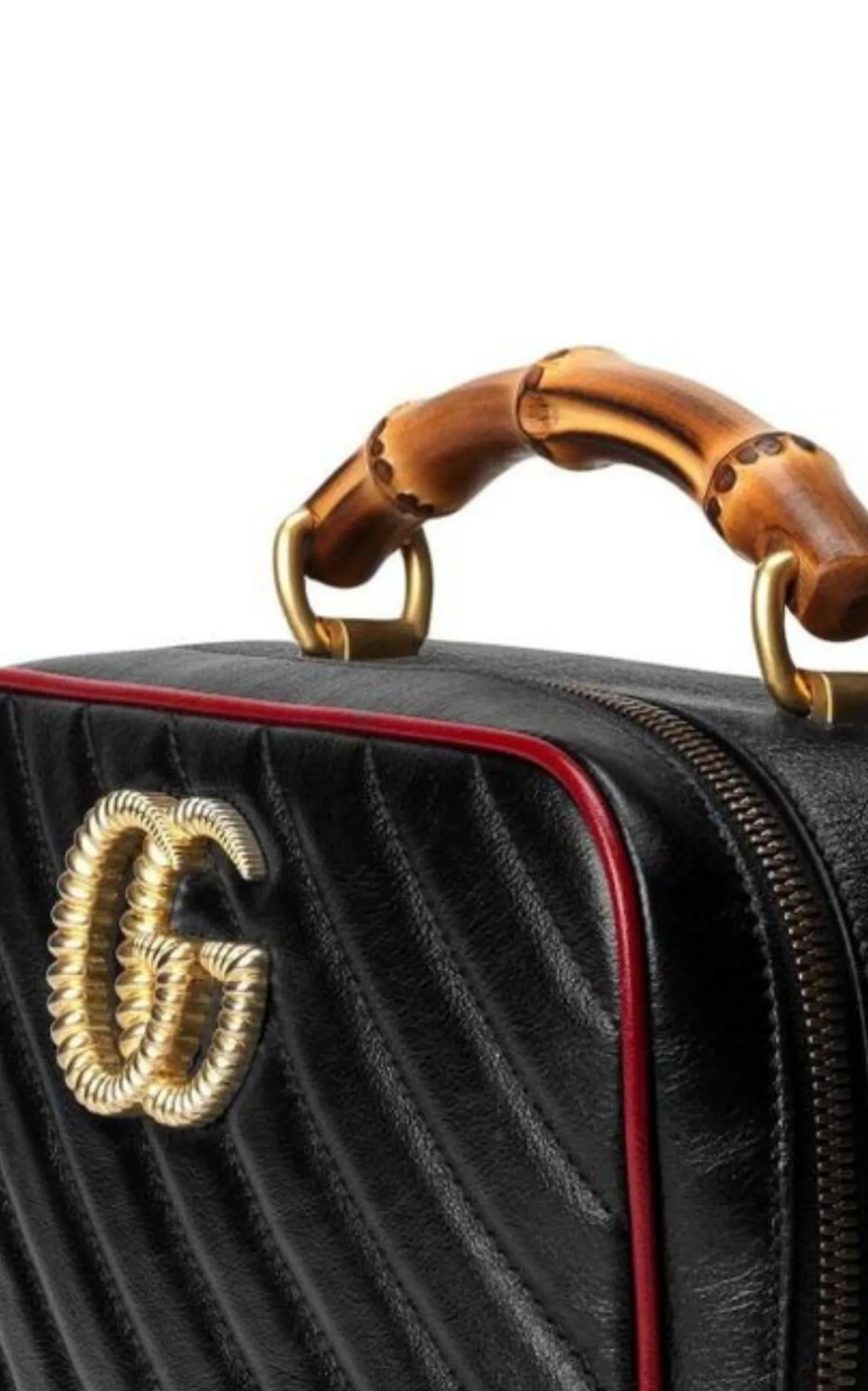 GG Marmont Small Matelassé Shoulder Bag with Bamboo Handle
