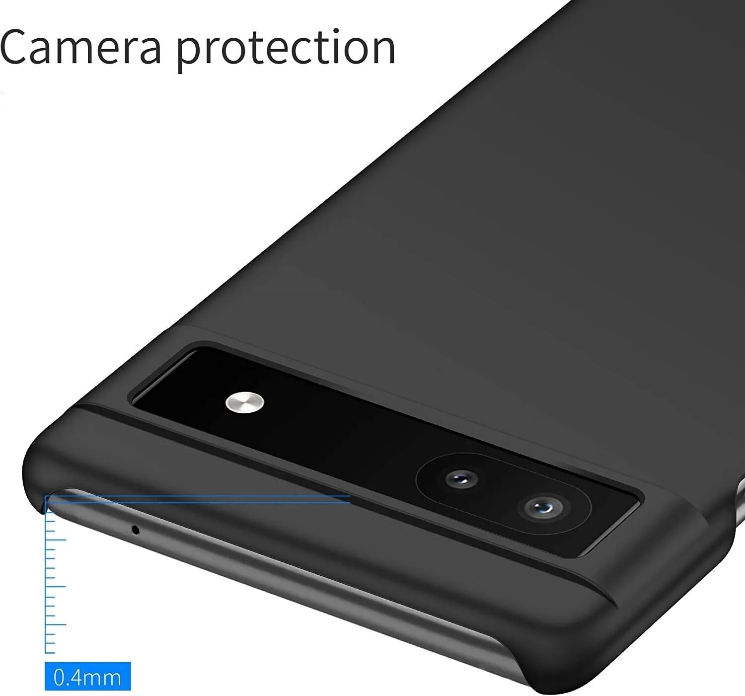 Google Pixel 6a Case Slim Hard Cover & Glass Screen Protector