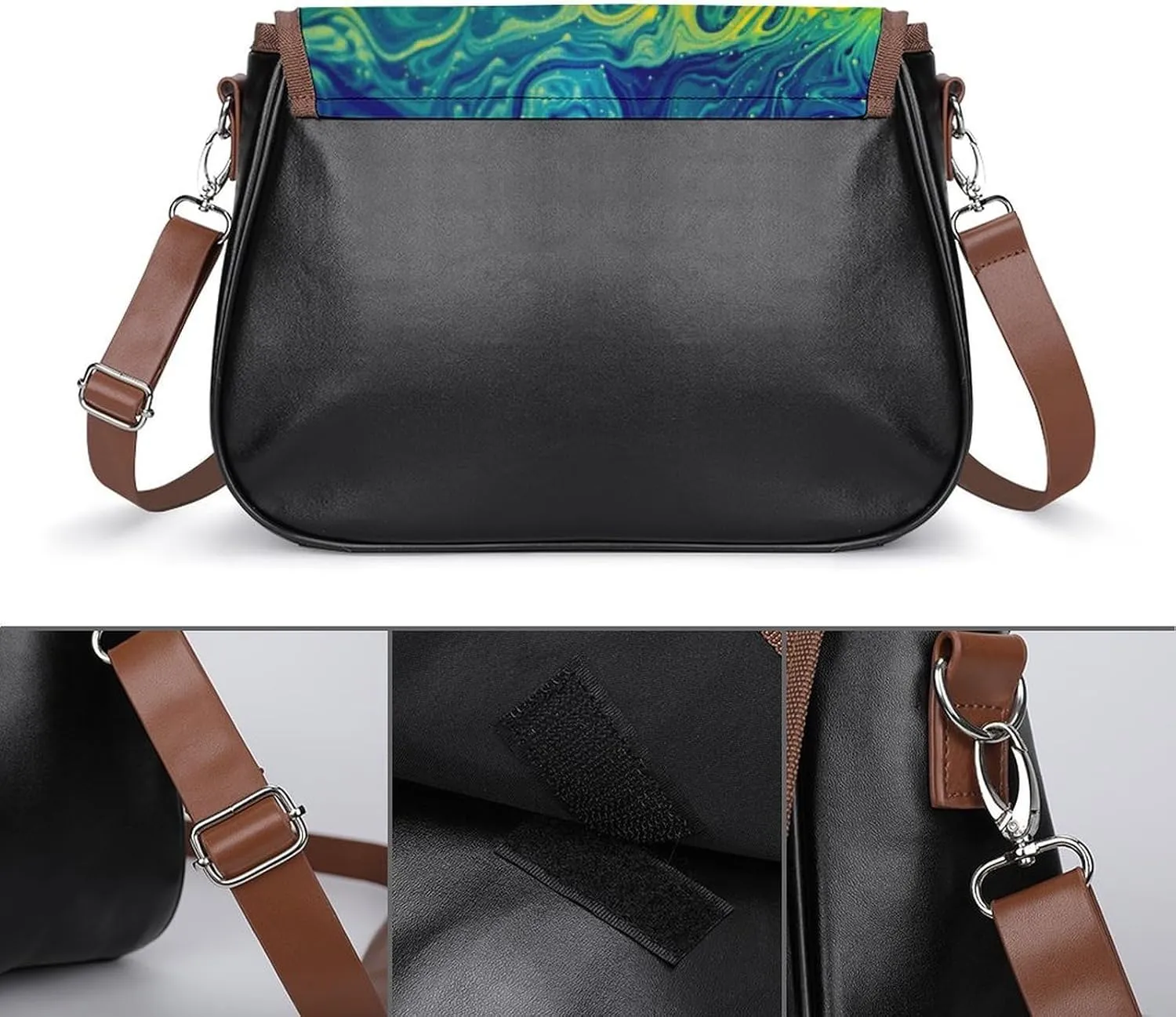 Gothic Magic Witch Witchy Fashionable And Exquisite Shoulder Bag, Convenient Leather Crossbody Bag for Going Out