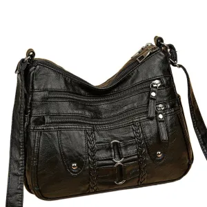 Grace's Crossbody mit Nietenverzierung | Diebstahlsichere Umhängetasche
