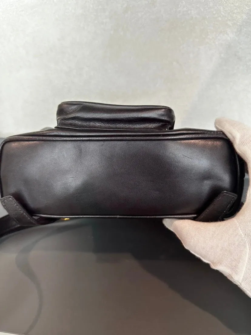 Gucci Bamboo Backpack Black Leather Bag