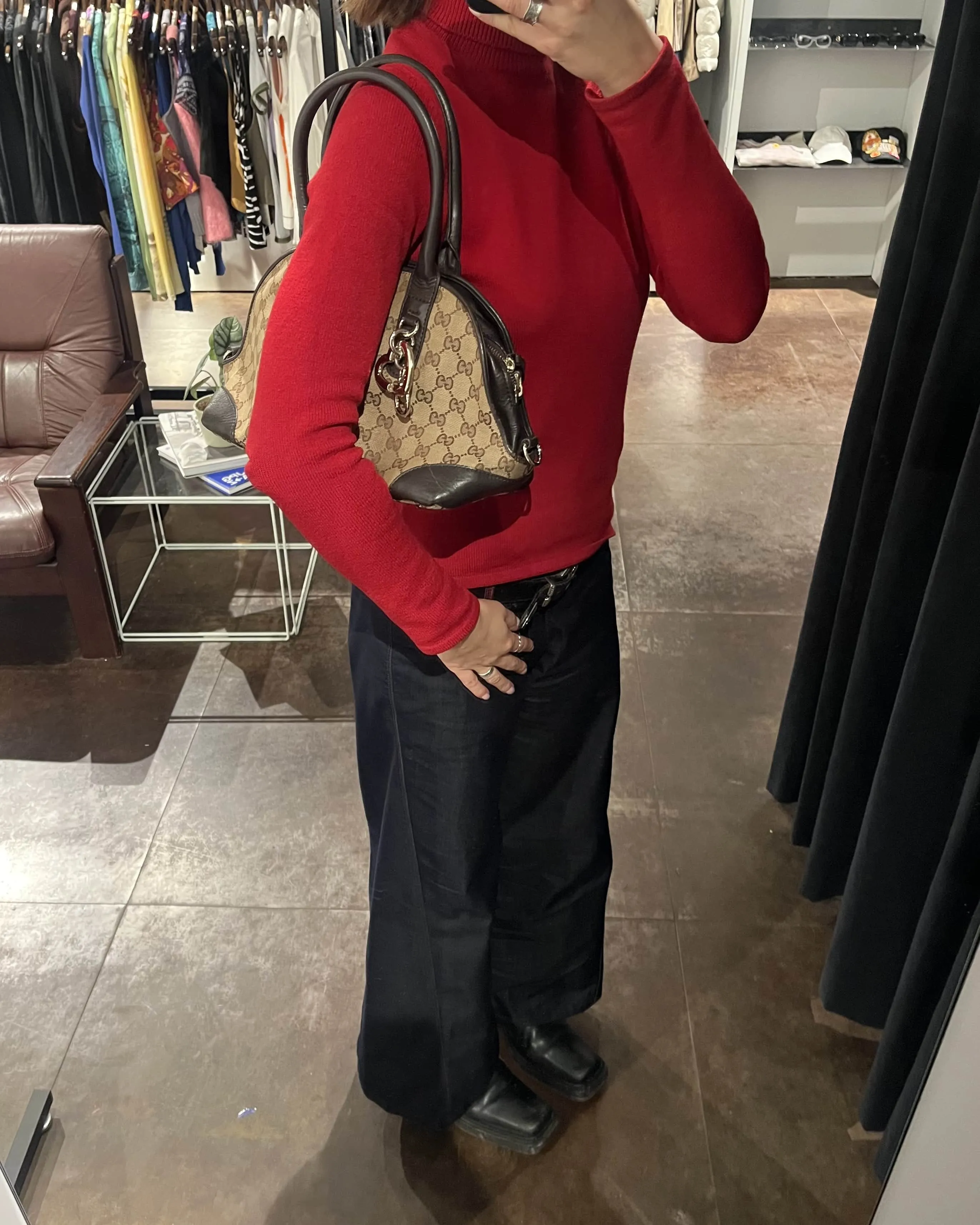 Gucci Heart Charm Shoulder Bag
