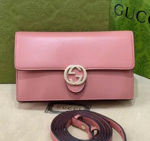 Gucci Pink GG Marmont Small WOC