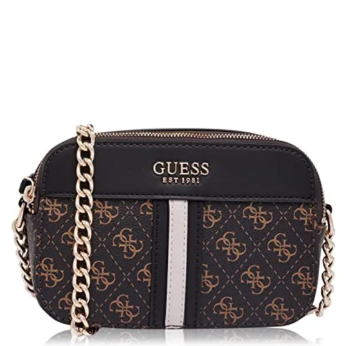 GUESS Noelle Crossbody Camera Brown Multi One Size