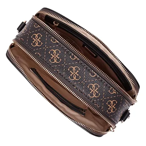 GUESS Noelle Crossbody Camera Brown Multi One Size