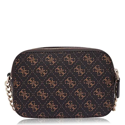 GUESS Noelle Crossbody Camera Brown Multi One Size