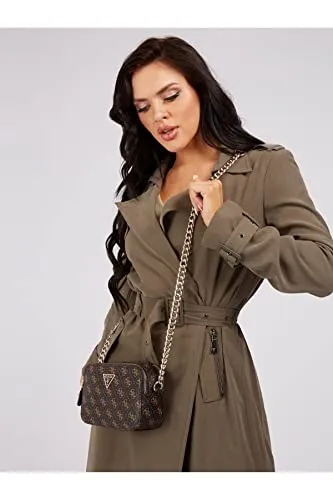 GUESS Noelle Crossbody Camera Brown Multi One Size