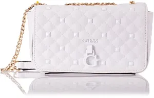 GUESS Rue Rose Mini Crossbody Flap White One Size