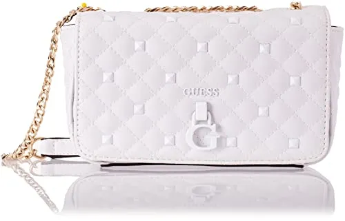 GUESS Rue Rose Mini Crossbody Flap White One Size