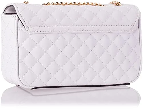 GUESS Rue Rose Mini Crossbody Flap White One Size